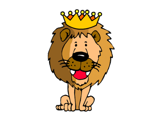 Gif animé lion couronne